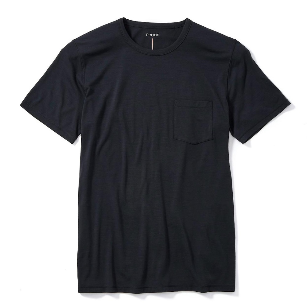 Huckberry Proof 72-Hour Merino Pocket T-Shirt (Stone Black / Size L)